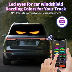 Devil Eyes Light for Cars, 15″x4″ LED Eyes for Car Windshield, 14.7×3.6 inch