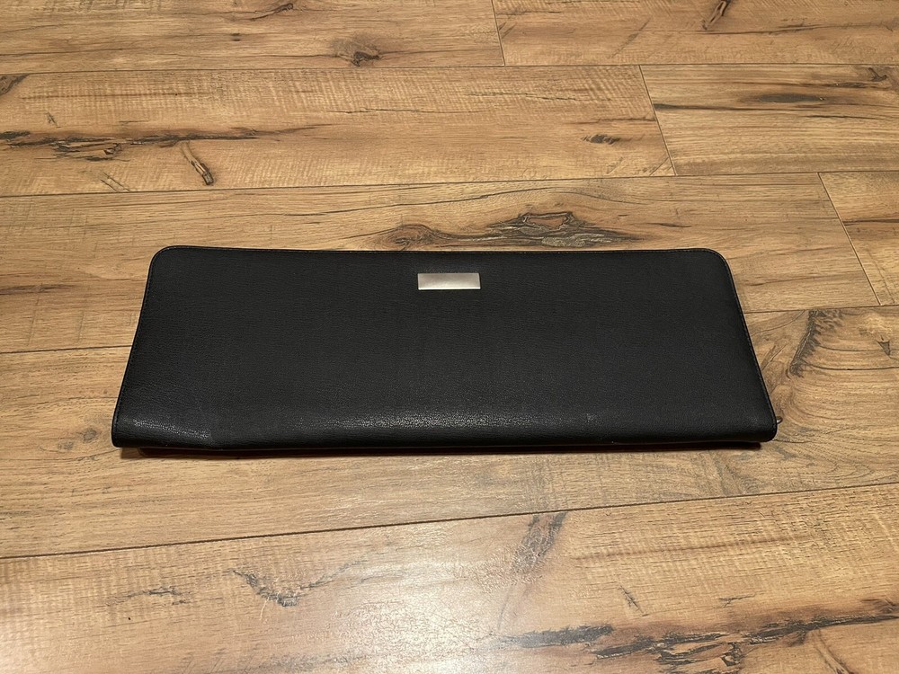 Lexon Black Tie Case Snap inside Zip Around Travel Holder Mens