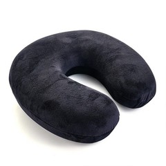 Memory Foam U Shaped Travel Sleep Pillow Head Back Neck Support Cushion Black