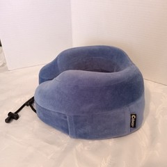 Cabeau Evolution Memory Foam Travel Pillow Neck Support Blue w/Drawstring NO BAG