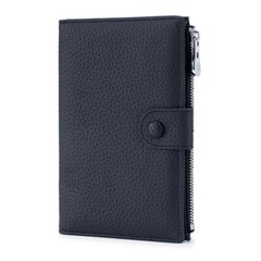 Leather Passport Holder Slim Billfold RFID Wallet Credit Card Cash Holder Travel
