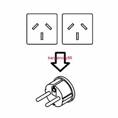 Travel Adapter Power Socket to Plug Australia AU To Europe Bali Tahiti Noumea