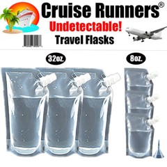 Cruise Kit Plastic Flask Rum Runner Alcohol Sneak Liquor Smuggle Booze Bags Ship
