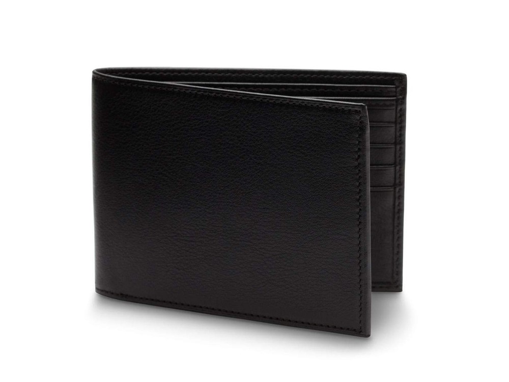Bosca Nappa Vitello Collection – Continental ID Wallet One Size Black Leather