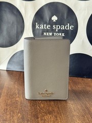 New Kate Spade Saffiano Leather Passport Travel Holder – Oyster Shell