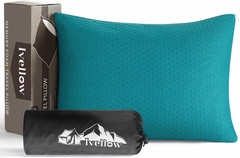 Memory Foam Travel Pillow Compressible Camping Pillow for Sleeping Shredded Memo