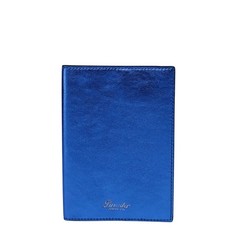 220$ PINEIDER FIRENZE 1774 «Metro Smooth» Passport Holder Calf Laminated Blue