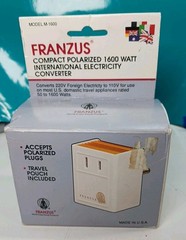 Franzus 1600 Watt Foreign Electricity Converter 220 110 Volts NEW In Box