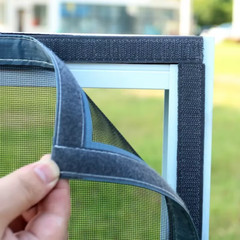 Self-Adhesive And Reusable Window Net Fly Insect Mosquito Moth Screen Netting UK