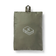MUJI Foldable Polyester Sorting Case Khaki Double Type M Approx. 26 x 40 x 10 cm