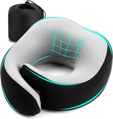 Almohada de viaje, la mejor almohada de espuma viscoelástica para el cuello y…