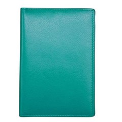 Leather RFID Passport Wallet | Aqua