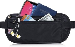 Passport Holder – Money Belt Secure Hidden Travel Wallet Undercover Black