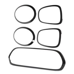 5pcs Gloss Black Headlight Cover Trims For Mini F55 F56 F57 MFRP