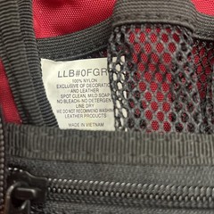 LL Bean Personal Organizer Toiletry Hanging Bag Red Preowned