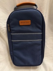 Brookstone Travel Toiletry Bag Organizer Navy Blue Plaid Interior Grooming Kit C