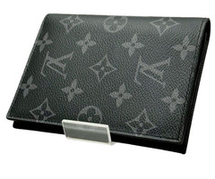 Louis Vuitton Monogram Eclipse Couverture Passeport NM Black Without Box