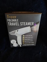 XO Poppy Foldable Compact Travel Fabric Steamer with Storage Bag