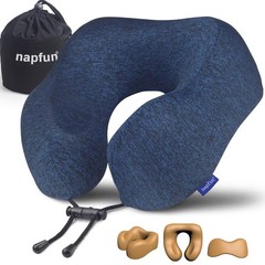 Almohada De Viaje De Espuma De Memoria Pura Para Aviones Estilo De Lujo