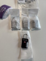 Fosmon [4 PACK] 3 Digit Combo TSA Approved Open Alert Indicator Luggage Lock