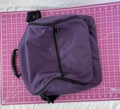 LL Bean Personal Organizer Toiletry Bag Large Toiletries Hanging Travel Purple