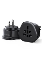 UGREEN US Plug Travel Adapter, EU/UK/AU/JP/CN/NZ/PH to (Type B), Black