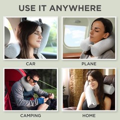 Dot&Dot Dotdot Twist Memory Foam Travel Pillow Bendable Neck Pillow For