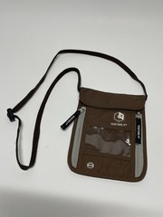 Venture 4th Passport Holder Neck Wallet RFID Blocking Brown Tan Neck Pouch 4