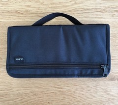 L.L. Bean Travel Wallet Passport Holder Organizer Document Case Zippered Black
