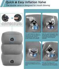 Versatile Adjustable Foot Rest Pillow – Ideal for Air Travel and Home Relaxation