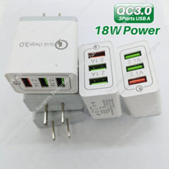 Lot of 1/3/5X QC3.0 USB Wall Quick Power Block For iPhone Samsung Android Charge