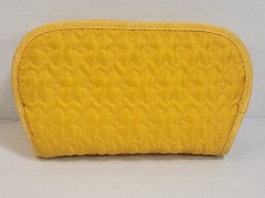 Lug Quilted Yellow FLIPPER Jewelry Clutch Wristlet Travel Organizer 7.5x4x1.5