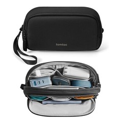 tomtoc Electronic Organizer Travel Case, Water Resistant Dual Compartment Tec…