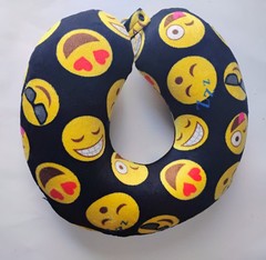 Travel Neck Support Pillow. Travel Neck Rest. Smiley Face. Kid Travel..Dad Gift.