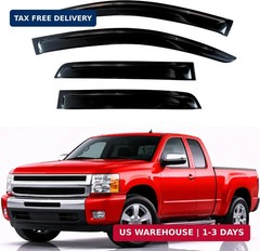 Rain Guards for 2007-2013 Chevrolet Silverado/GMC Sierra 1500 Extended Cab,