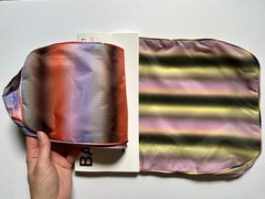 NEW! Baggu PACKING CUBE SET in “Gradient Stripe” — Recycled Nylon, Ltd. Ed.