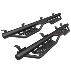 Black Powder Coated Running Boards for 2018-2025 Jeep Gladiator JT 4-Door
