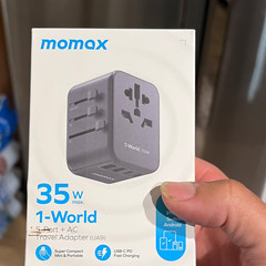 Momax 1-World Travel Adapter UA9 35W Max 5-Port AC USB-C PD Fast Charge