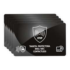5PCS RFID Blocking Cards NFC Credit Card Passport Protector Set
