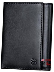 Trifold Wallet for Men – RFID Blocking Genuine Leather, Charcoal Black Denver
