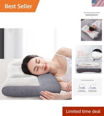 Hypoallergenic Ergonomic Pillow – Cloud-Like Comfort for All Sleep Positions