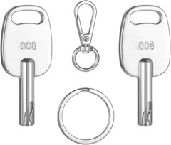 2PCS Master Luggage Key 008 Replacement Keys for Suitcase Combination Locks