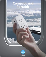 Compact 2-Pack Type C Travel Adapter for with Dual USB Fast Charging