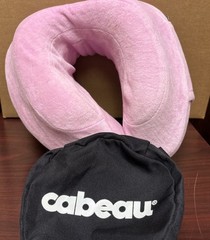 Cabeau Evolution Memory Foam Travel Pillow Neck Support PINK w Carrying Case