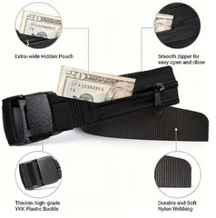 Travel Security Money Belt with Hidden Pocket Anti-Theft Hidden Waist Money Belt