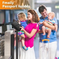 2500℉ Fireproof Family Passport Holder,RFID Blocking Upgraded Material Firepr…