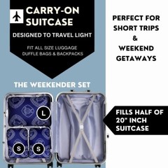 Vatalife 3pc Compression Packing Cubes Set for Travel – Suitcase & Backpack