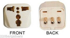 Italy Plug Adapter 3 Pk – Change Any Plug into Italian Style Plug 3 Round Prong