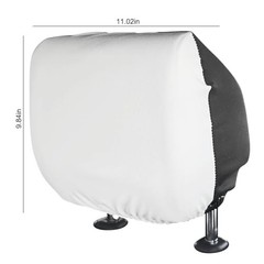 4 Pcs Car Headrest Cover Blanks Elastic Universal Auto Head Rest White, Black