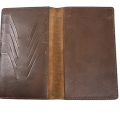 Vintage MCM Minimalist Hazel Leather Long Wallet Tall Billfold Passport Holder